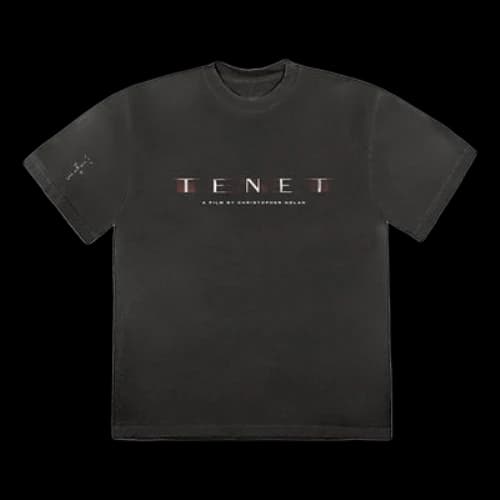 Travis Scott Cactus Jack Tenet T-Shirt Round Neck Short Sleeve Black