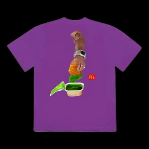 Travis Scott Cactus Jack x Mcdonald T-Shirt 'Purple'