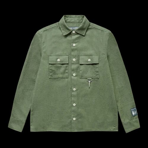 Reese Cooper Flannel Button Down Shirt 'Sage'