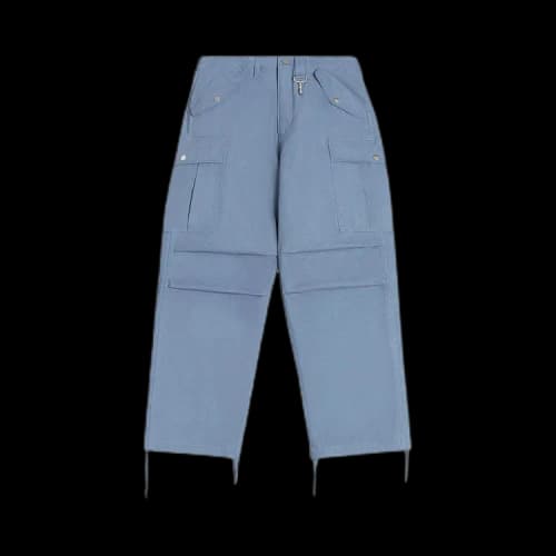 Reese Cooper Brushed Cotton Canvas Cargo Pants 'Navy Blue'