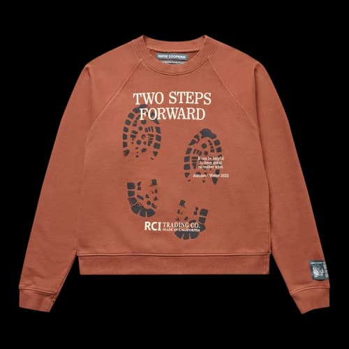 Reese Cooper Bootprint Crewneck Sweatshirt 'Coffee'