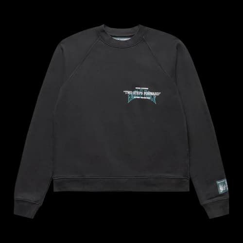 Reese Cooper Two Steps Forward Crewneck Sweatshirt 'Black'
