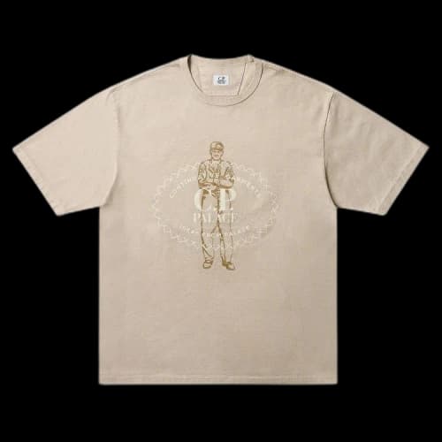 Palace x C.P. Company Mercerized Jersey 30/2 Twisted T-Shirt 'Stone'