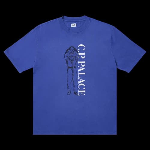 Palace x C.P. Company T-Shirt 'Bright Cobalt'