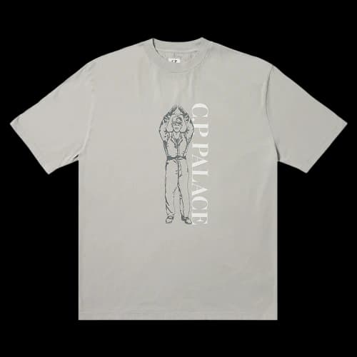 Palace x C.P. Company T-Shirt 'Grey'