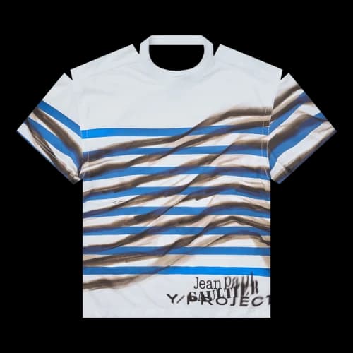 Y/Project Mariniere Convertible T-Shirt 'White/Blue'