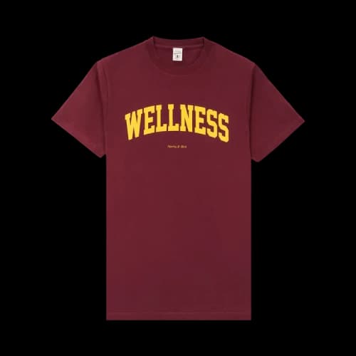 Sporty & Rich Wellness Ivy T-shirt 'Merlot'