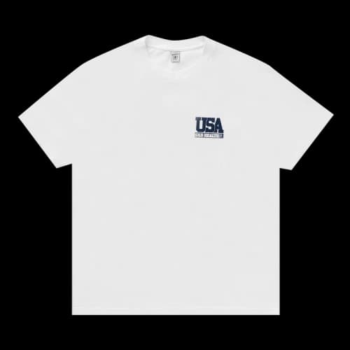 Sporty & Rich Team USA T-Shirt 'White/Navy'
