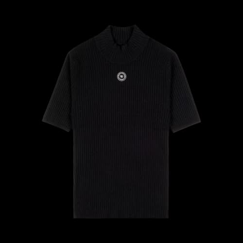 Sporty & Rich SRHWC Ribbed T-Shirt 'Black'