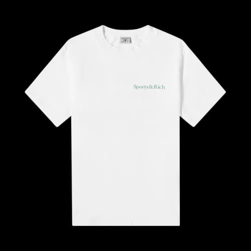 Sporty & Rich Eat More Veggies T-Shirt 'White'