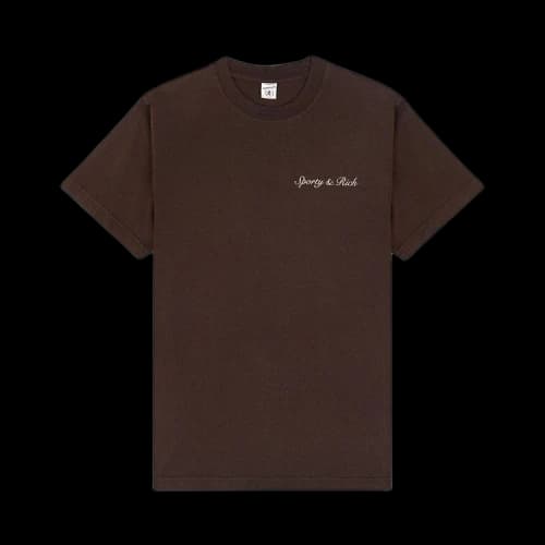 Sporty & Rich Syracuse T-Shirt 'Chocolate'