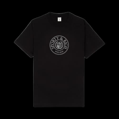 Sporty & Rich Connecticut Crest T-Shirt 'Black'