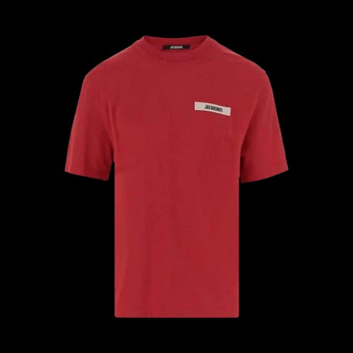 Jacquemus Le T-Shirt Gros Grain 'Dark Red'