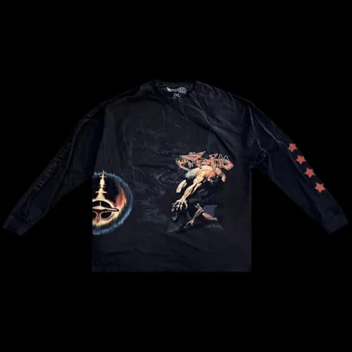 Cactus Jack by Travis Scott Utopia Circus Maximus Sound Long-Sleeve Tee 'Black'