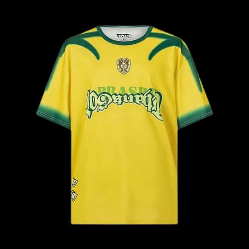 Cactus Jack by Travis Scott Brazil Soccer Jersey 'Yellow'