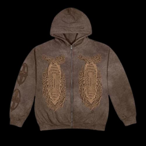 Cactus Jack by Travis Scott God's Country Zip Hoodie 'Brown'