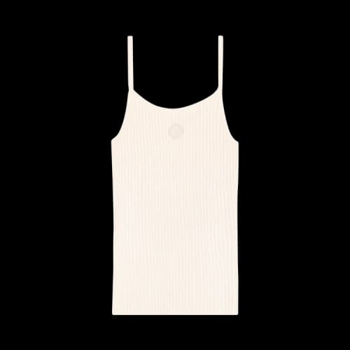 Sporty & Rich SRHWC Ribbed Tank 'Cream'
