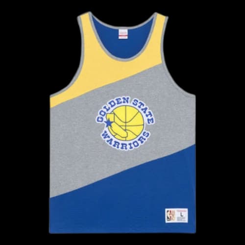 Mitchell & Ness x NBA HWC Colorblocked Cotton Tank 'Golden State Warriors'