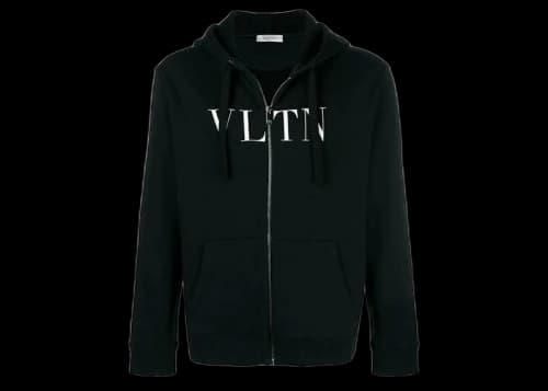 Valentino VLTN Cotton Hoodie Black