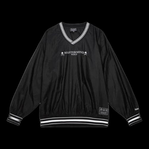 Mitchell & Ness x Mastermind Nylon Pullover Sweatshirt 'Black'
