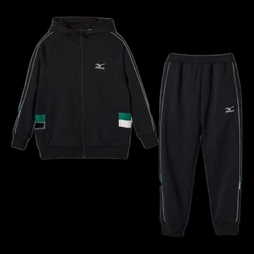 (GS) Mizuno Sportswear Jacket Suit 'Black'