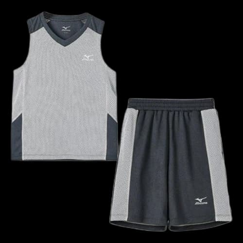 (GS) Mizuno Quick Dry Sportswear Suit 'Grey'