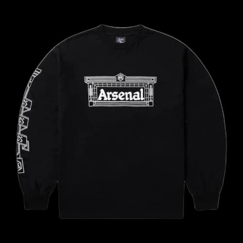 Aries x Arsenal Highbury Temple Long-Sleeve Tee 'Black'