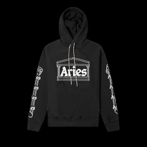 Aries x Arsenal Column Hoodie 'Black'