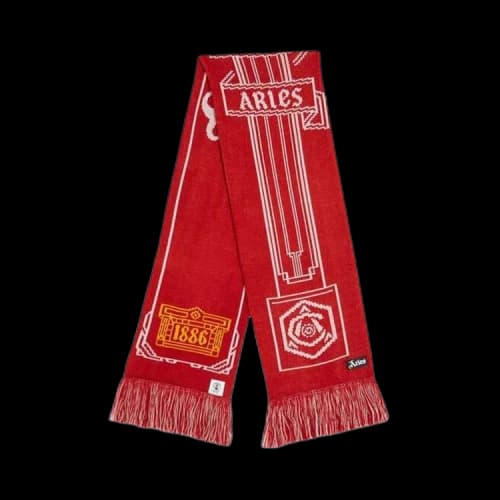 Aries x Arsenal Column Logo Scarf 'Red'