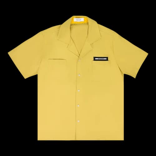 Rhude Classic Point Button Down Shirt 'Yellow'
