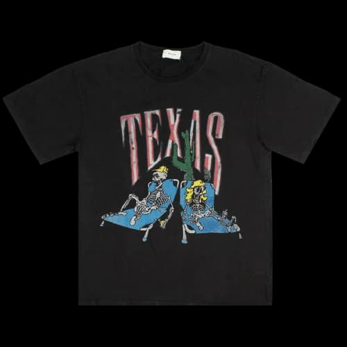 Rhude Texas Skeleton T-Shirt 'Black'