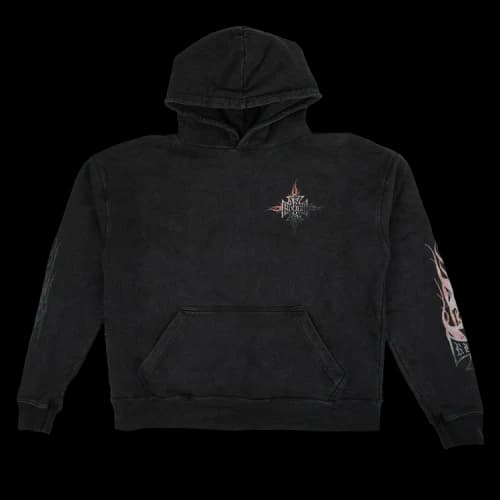 Rhude Neon Flame Hoodie 'Black'
