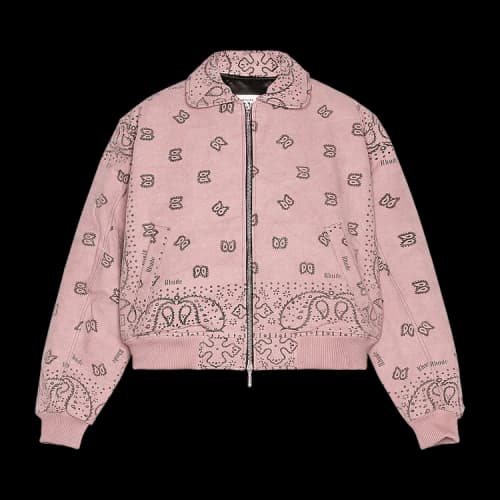 Rhude Bandana Bomber Jacket 'Mauve'