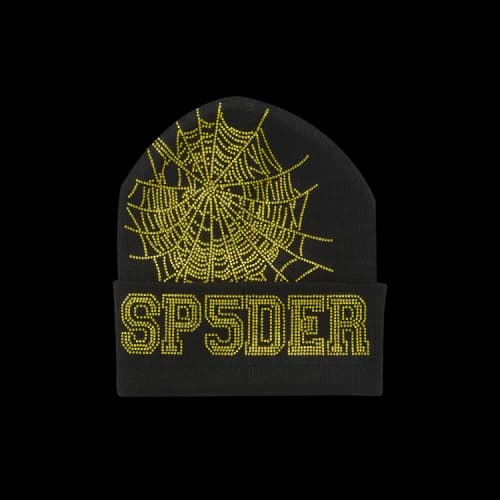 Sp5der Web Beanie 'Onyx/Yellow'