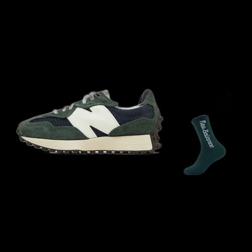New Balance 327 Green Brailed