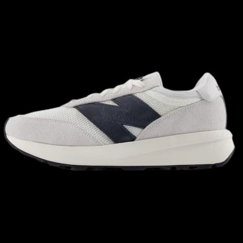 New Balance x Niko And ... 370 Comfortable Textile, Split Cow Leather Low top Running Shoes Unisex Gray White