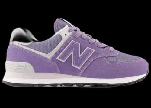 New Balance 574 Lavender White