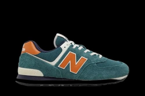 New Balance 574 Aqua Green Orange