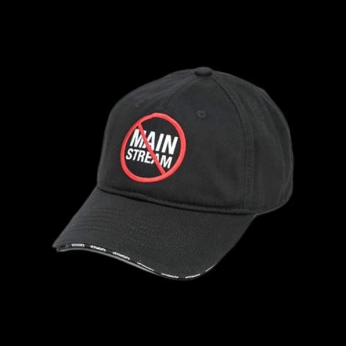 Vetements No Mainstream Logo Cap 'Black'