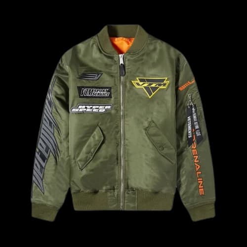 Vetements Racing Logo Bomber 'Green'