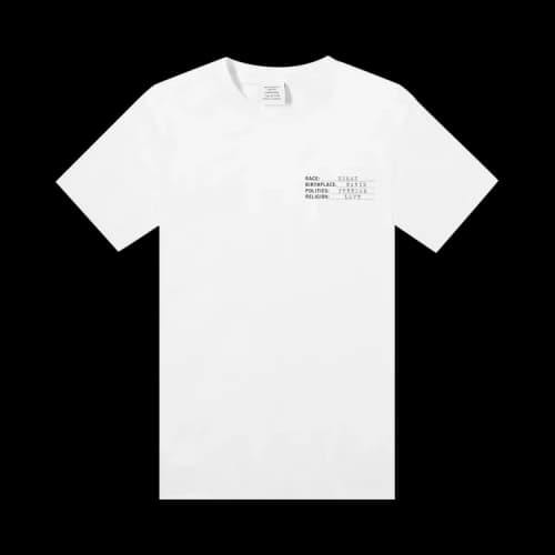 Vetements Human Identity T-Shirt 'White'
