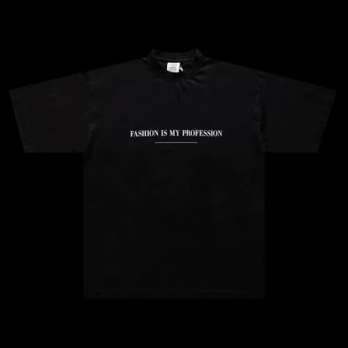 Vetements Fashion Is My Professon T-Shirt 'Black'