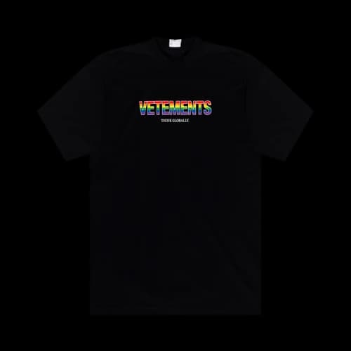 Vetements Rainbow Logo T-Shirt 'Black'