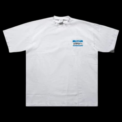 Vetements My Name Is Vetements T-Shirt 'White'