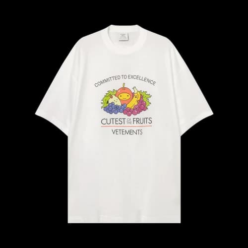 Vetements Cutest Of The Fruits Logo T-Shirt 'White'