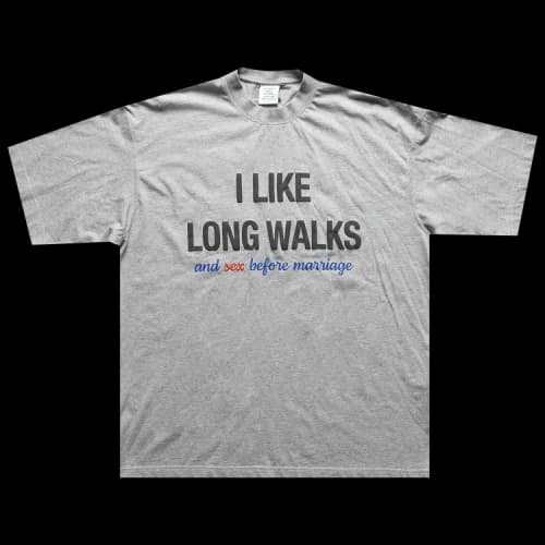 Vetements Sex Before Marriage T-Shirt 'Grey'