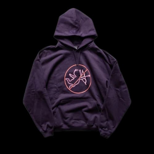 Vetements No Time For Romance Heavy Molleton Hoodie 'Purple'