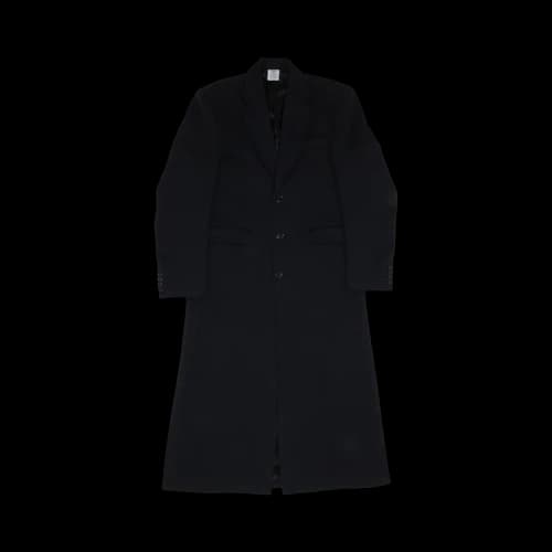 Vetements Boxy Single Breasted Molton Tailored Coat 'Black'