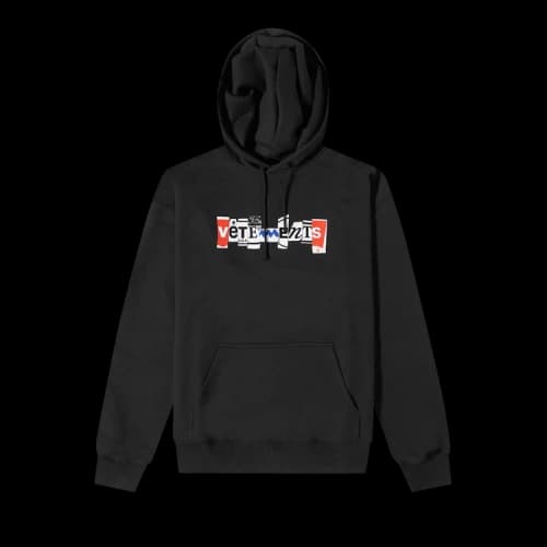 Vetements Mixed Logo Hoodie 'Black'