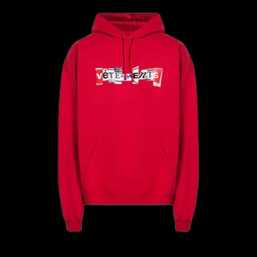 Vetements Mixed Logo Hoodie 'Red'